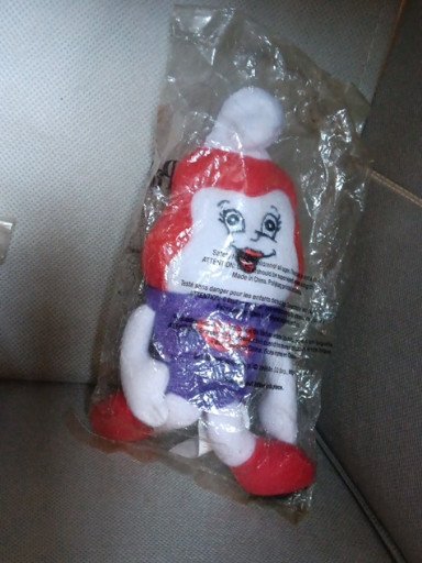 Plush toy titled 'Dairy Queen Bean Plush Pal Cherry Dip Ice Cream Cone' by Dairy Queen