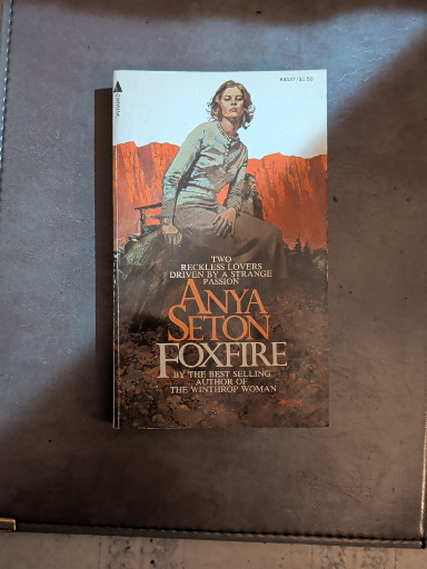 Paperback novel 'Foxfire' by Anya Seton
