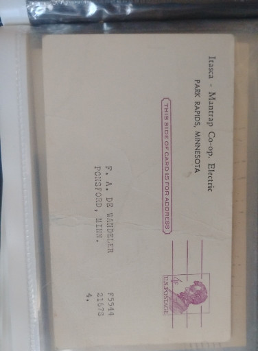 Signed vintage postcard by F.A. de Amezua