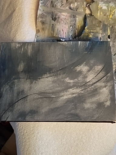 Contemporary abstract painting on canvas