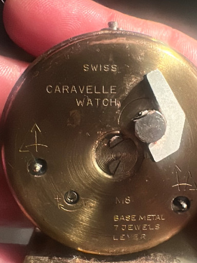 Vintage Caravelle mechanical watch movement