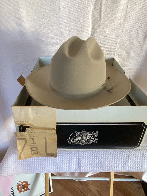 Stetson 'Open Road' fedora hat in silverbelly, 4X beaver quality, size 7 Long Oval