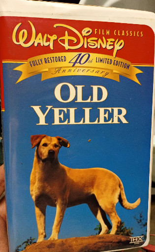 VHS tape of 'Old Yeller' 40th Anniversary Limited Edition by Walt Disney