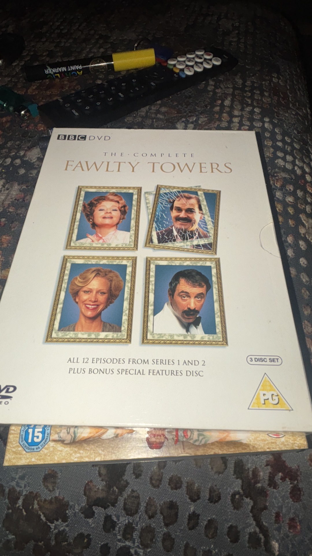 DVD box set titled 'The Complete Fawlty Towers' by BBC