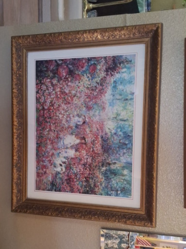 Framed print titled 'Spring Reflection' by Barbara Mock