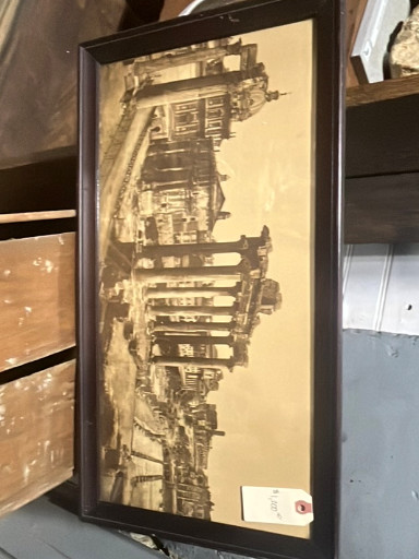 Sepia-toned photograph titled 'View of the Roman Forum' by Domenico Anderson