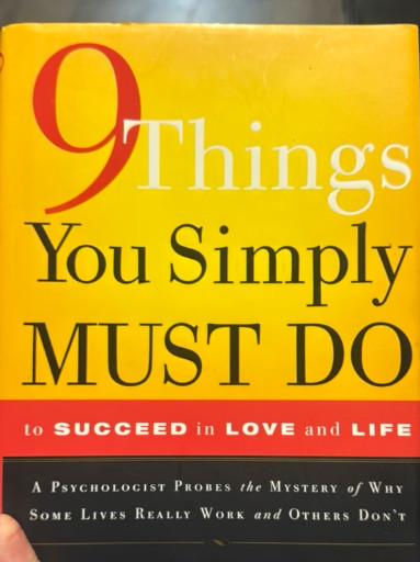 Self-help book titled '9 Things You Simply Must Do to Succeed in Love and Life' by Dr. Henry Cloud