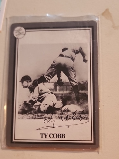 1993 Hoyle Legends of Baseball trading card featuring Ty Cobb