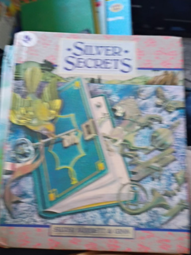 Vintage children's reading textbook titled 'Silver Secrets' published by Silver Burdett & Ginn