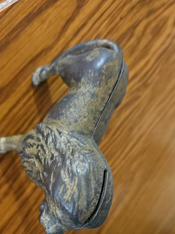 Cast Iorn Lion Bank. Circa