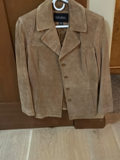 Suede leather blazer-style jacket by Bermans