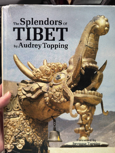 Book titled 'The Splendors of Tibet' by Audrey Topping