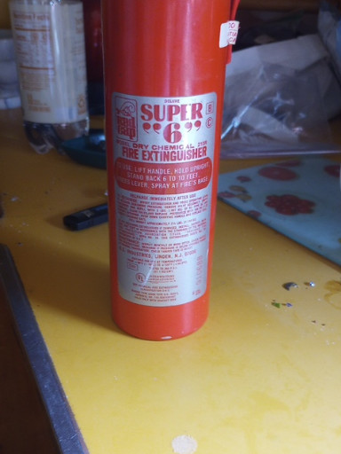 Vintage 'Super 6' Type BC fire extinguisher