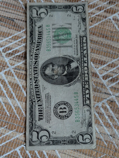 United States $5 Federal Reserve Note, Series 1985
