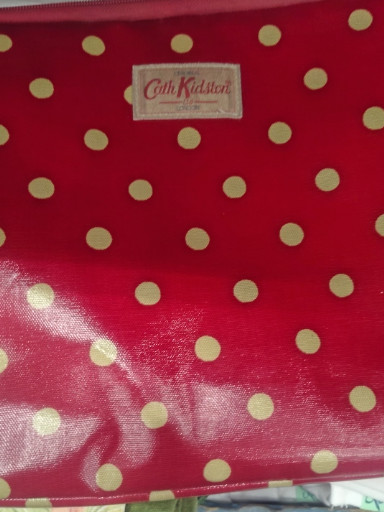 Cath Kidston red polka dot printed shoulder bag