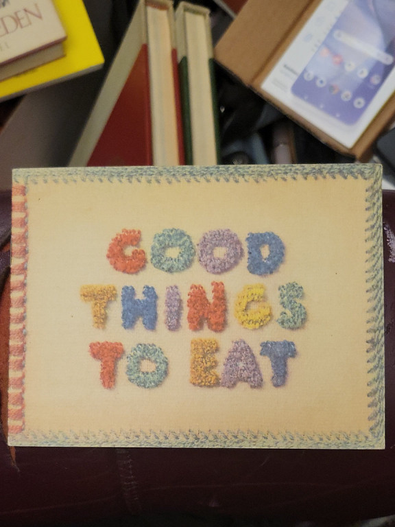 Vintage cookbook titled 'Good Things to Eat' from 1943