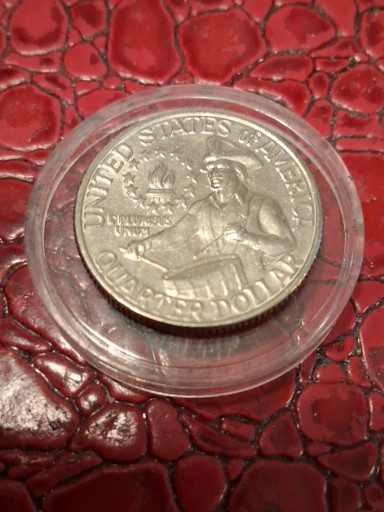 1776-1976 United States Bicentennial Quarter with potential Doubled Die Obverse (DDO) error