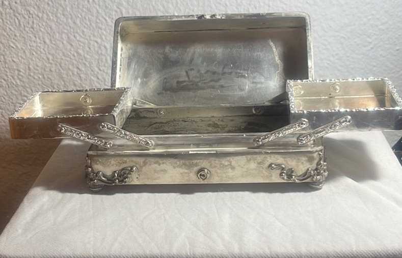Silver cigar box by Howard Sterling Silver