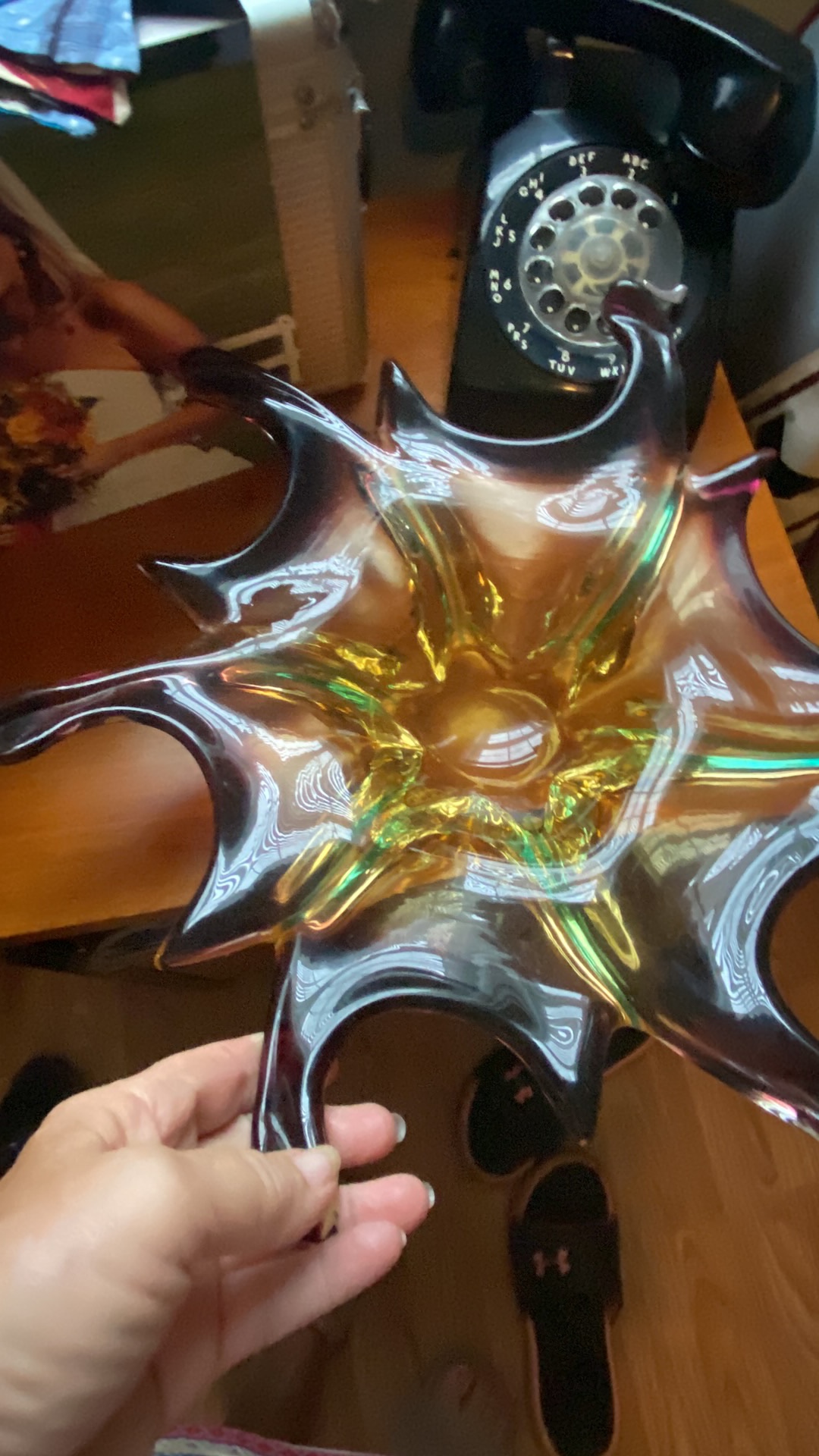 Murano art glass decorative bowl