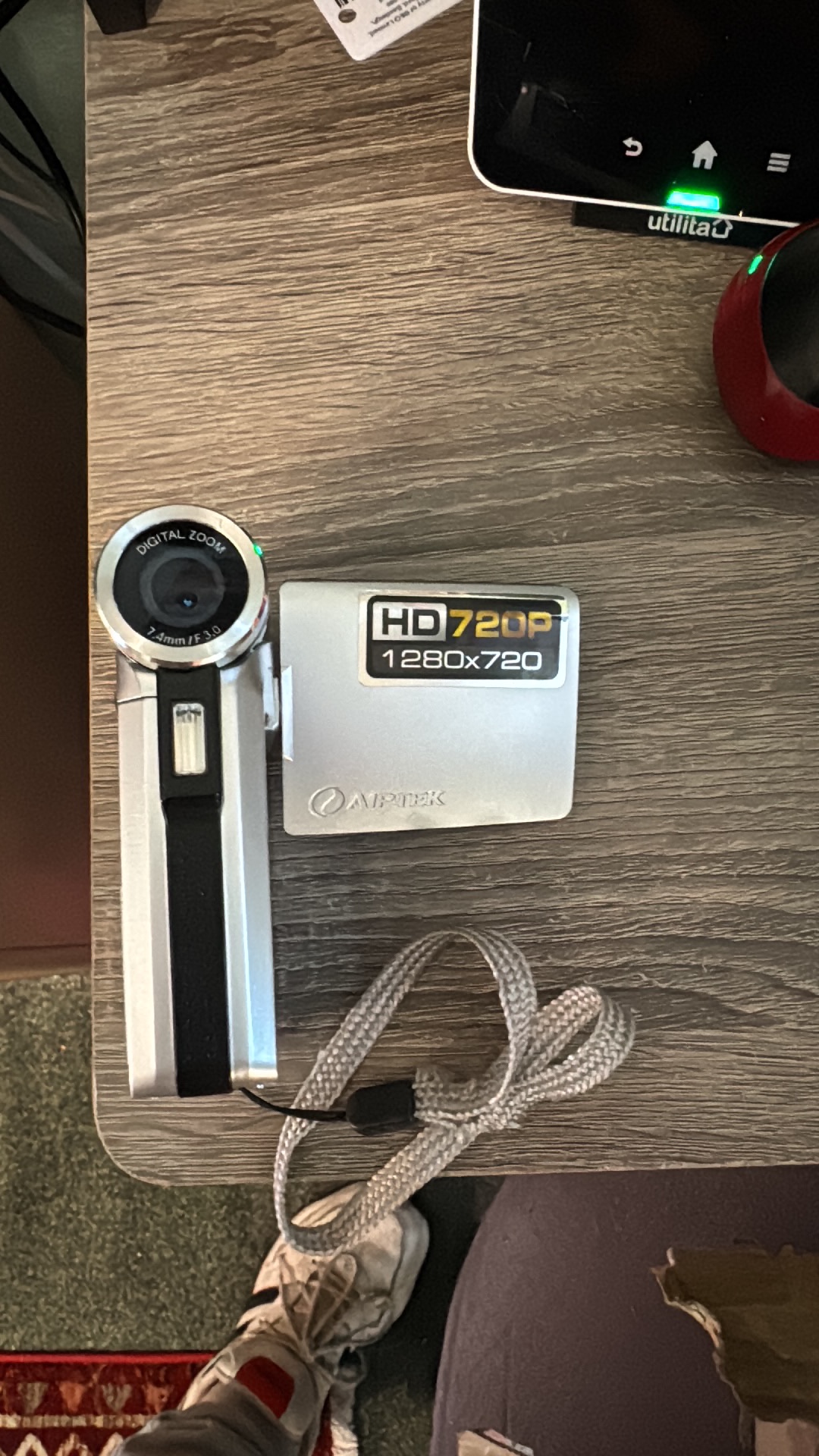 Digital video camera by Aiptek, HD 720P model