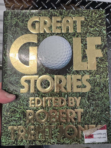 Hardcover book titled 'Great Golf Stories' edited by Robert Trent Jones