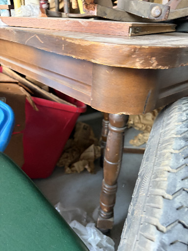 Antique oak library table with turned legs