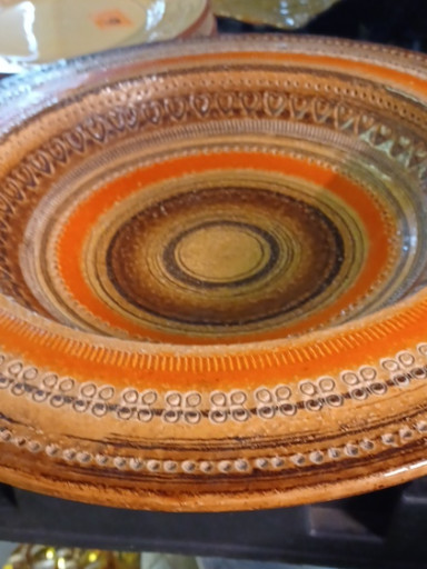 Ceramic bowl from the 'Rimini Blu' series by Aldo Londi for Bitossi