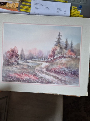 Print titled 'Winding Road Country Scene' by Owen Wexler