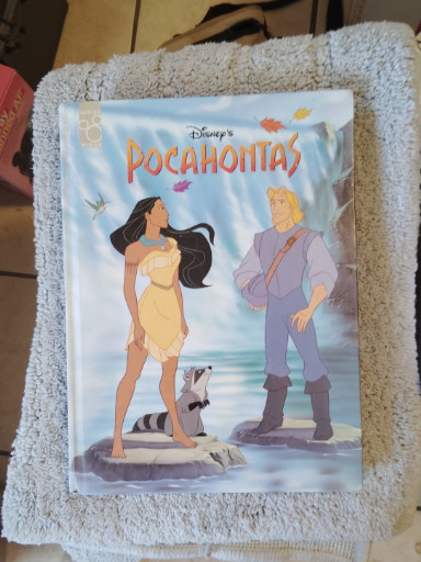 Hardcover children's book titled 'Disney's Pocahontas' published by Mouse Works in 1995