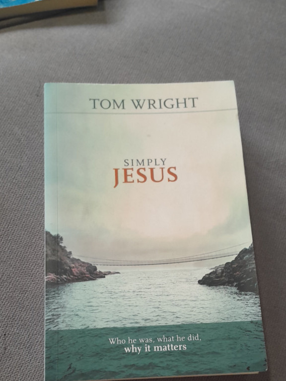 Book titled 'Simply Jesus' by Tom Wright