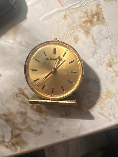 Brass desk clock by caravela