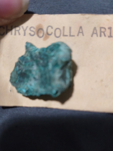 Natural rough chrysocolla mineral specimen from the Democratic Republic of Congo