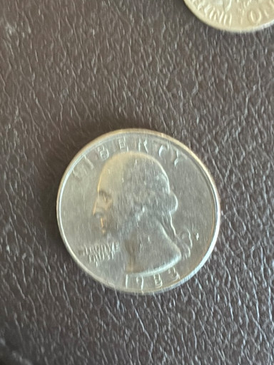 United States Washington Quarter with filled mint mark error