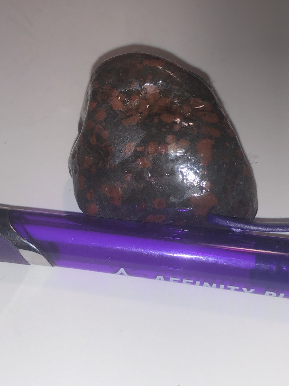 Polished mahogany obsidian freeform stone weighing 315 carats (63 grams)