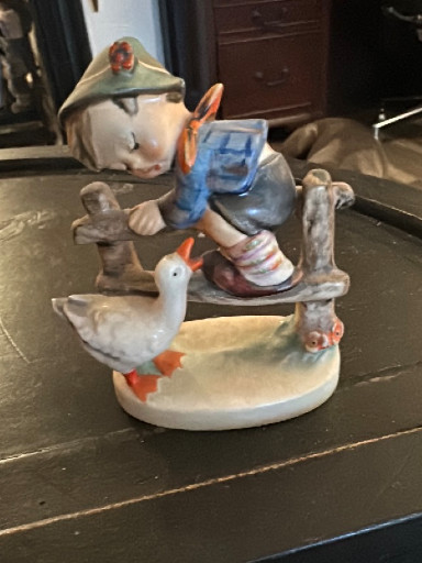 Porcelain figurine titled 'Barnyard Hero' by Goebel Hummel