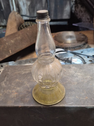 Glass novelty perfume bottle 'Apple Blossom' by Lander