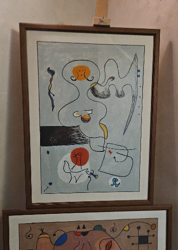 Litografia a colori su carta intitolata 'M. 784 da Ubu aux Baléares' di Joan Miró