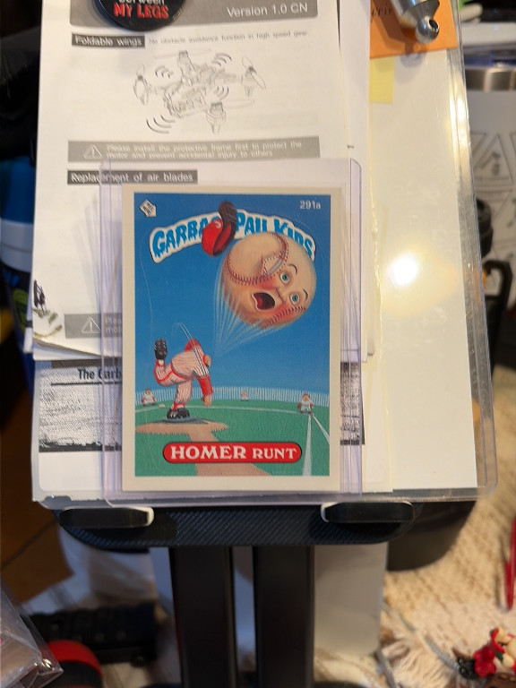 Garbage Pail Kids trading card sticker titled 'Homer Runt' #291a by Topps