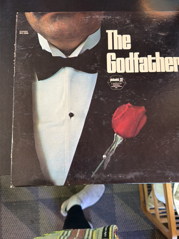 Vinyl LP album titled 'The Godfather' by The Italia Concert Orchestra