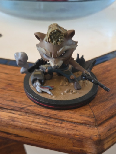 Vinyl collectible figure 'Rocket Raccoon and Groot Q-Fig' by Quantum Mechanix
