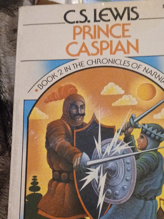 Paperback book titled 'Prince Caspian' by C.S. Lewis, Book 2 in The Chronicles of Narnia series