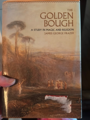 Hardcover book titled 'The Golden Bough: A Study in Magic and Religion' by James George Frazer, published by Konecky & Konecky