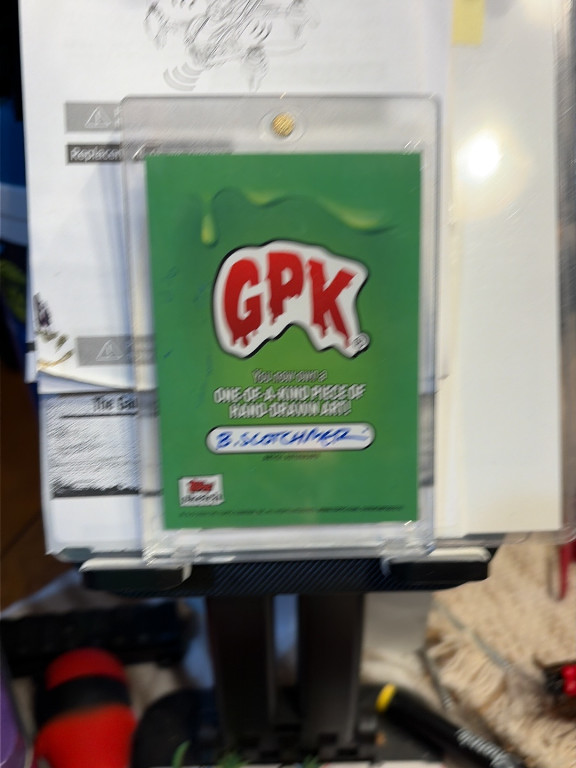 Garbage Pail Kids trading card featuring hand-drawn sketch art by Jason Crosby, one-of-a-kind piece