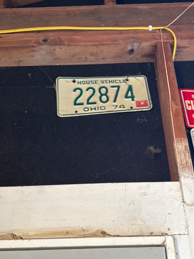 1974 Ohio House Vehicle license plate #22874