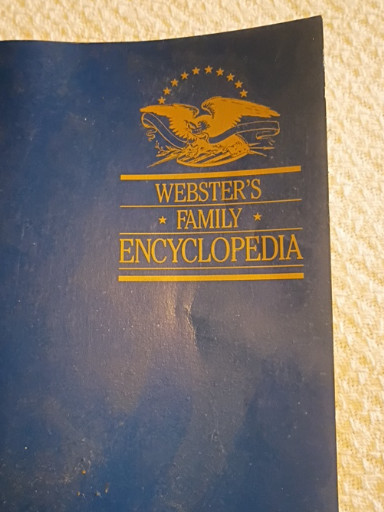 Paperback volume from 'Webster's Family Encyclopedia' 10-volume set, published in the 1990s