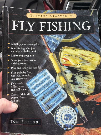 Paperback book titled 'Getting Started in Fly Fishing' by Tom Fuller