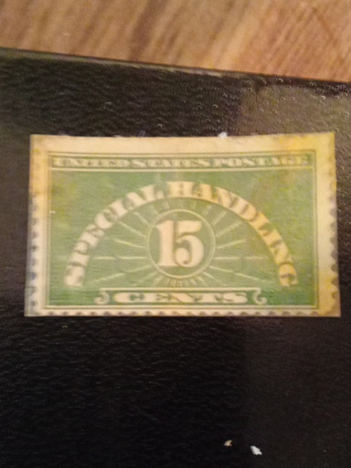 United States postage stamp 'Special Handling' 15-cent issue, Scott #QE2