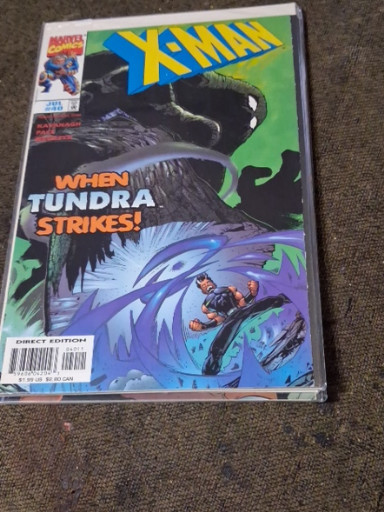 Marvel Comics X-Man #40 comic book from July 1998, featuring 'When Tundra Strikes'