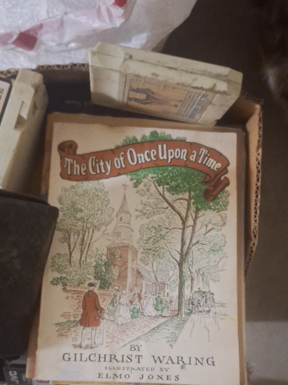 Children's book titled 'The City of Once Upon a Time' by Gilchrist Waring, illustrated by Elmo Jones