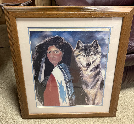 Framed print titled 'Silent Partners' by Maija